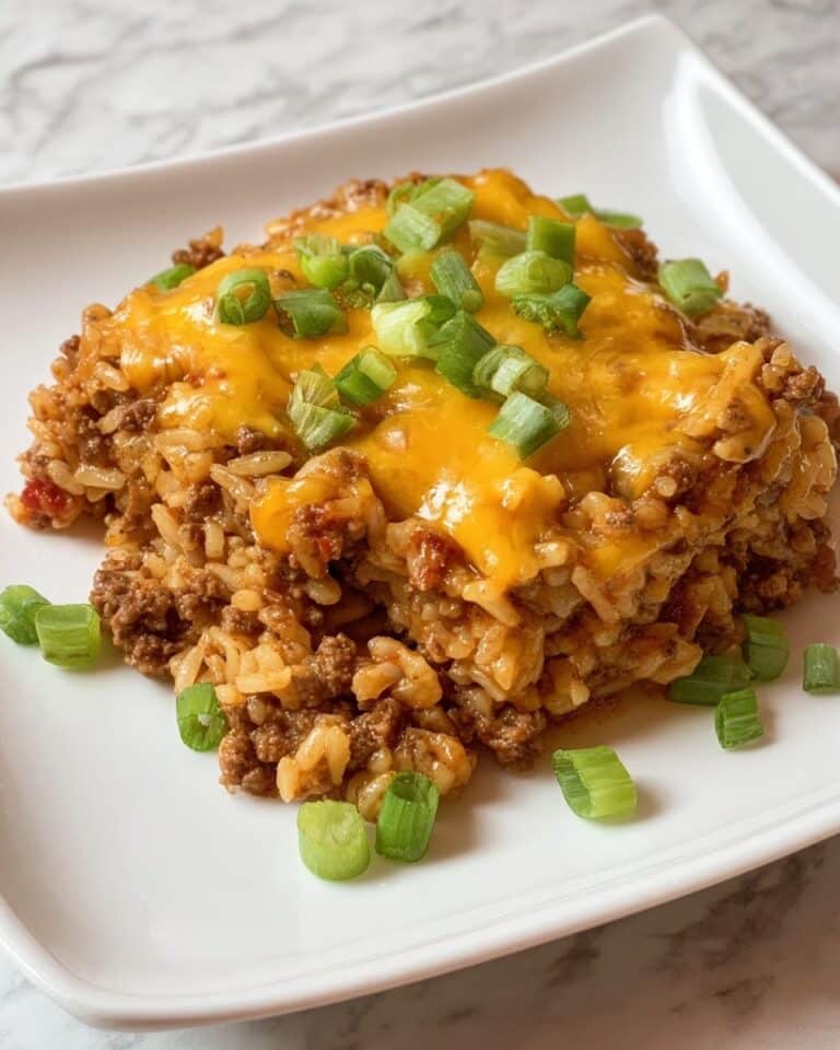One Pot Bacon Cheeseburger Rice Recipe