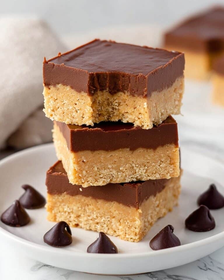 Creamy Peanut Butter Chocolate Bars Recipe