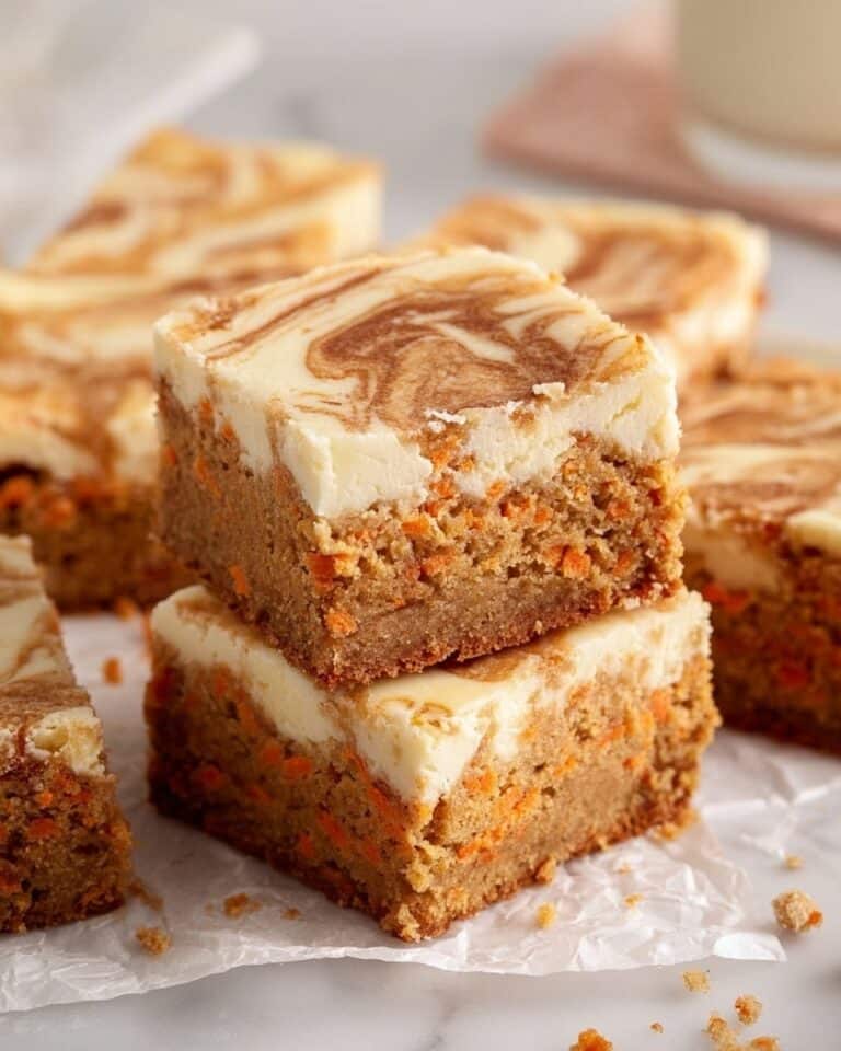 Carrot Cake Bars with Cream Cheese Swirl Recipe