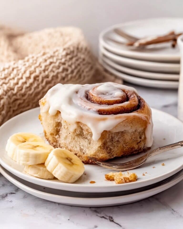 Banana Bread Cinnamon Rolls with Cream Cheese Frosting Recipe