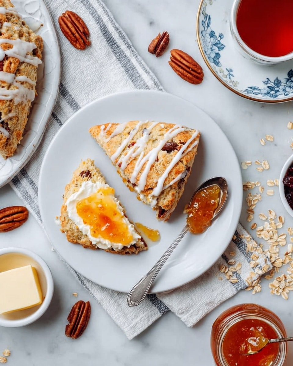 Pumpkin Spice Cranberry Walnut Scones with Cream Cheese Frosting Recipe - Recipe Image