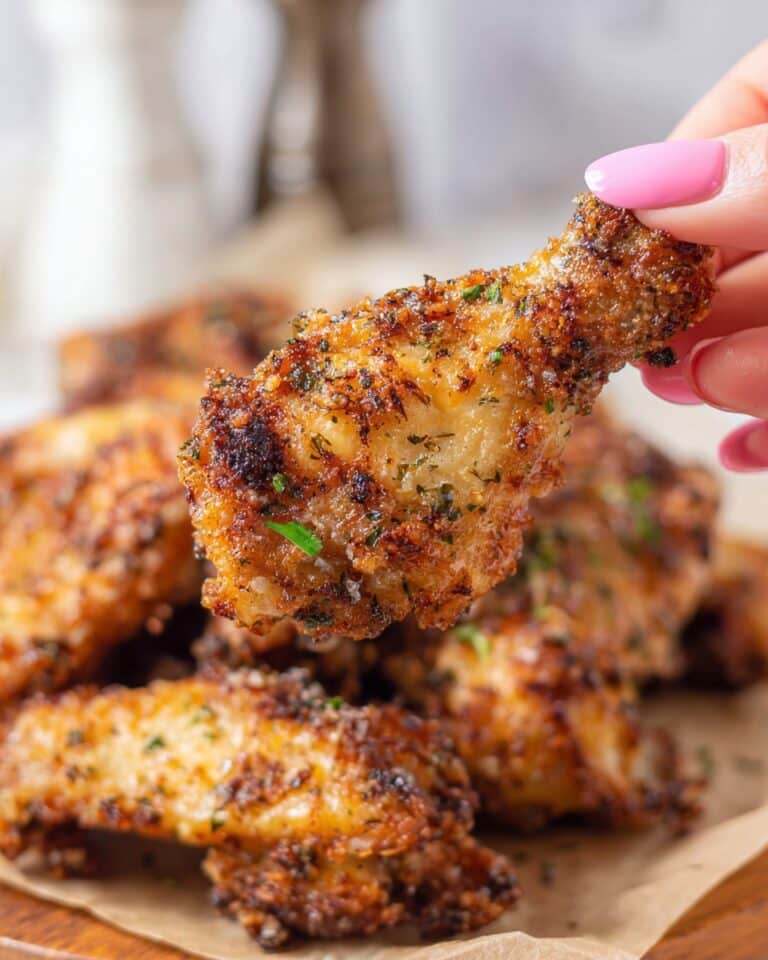 Air Fryer Garlic Parmesan Wings Recipe