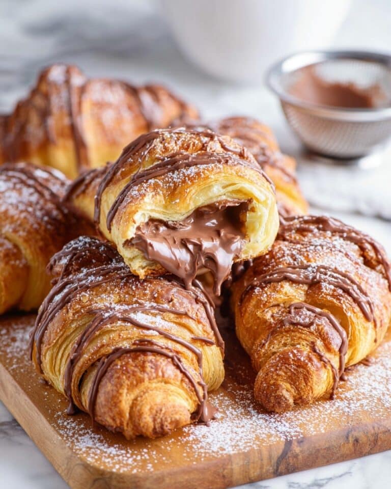 Air Fryer Nutella Chocolate Croissants Recipe