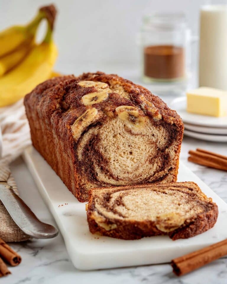 Cinnamon Swirled Banana Bread Recipe