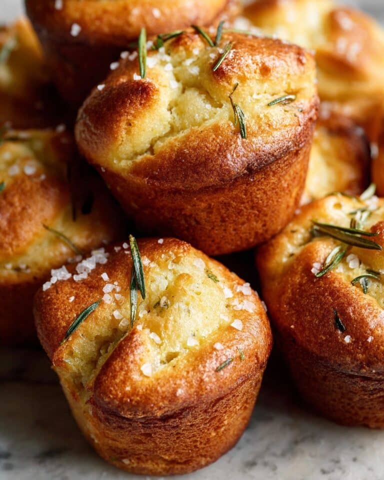 Easy Garlic Rosemary Focaccia Muffins Recipe