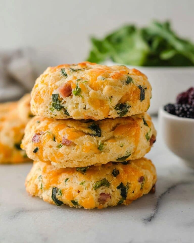 Breakfast Protein Biscuits with Ham, Cheese, and Chive or Mediterranean Sausage and Feta Recipe