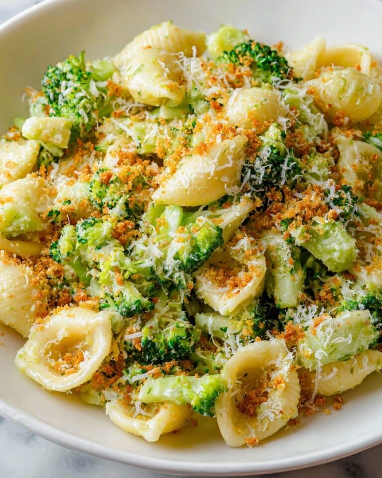 Broccoli Pasta with Parmesan and Garlic Recipe