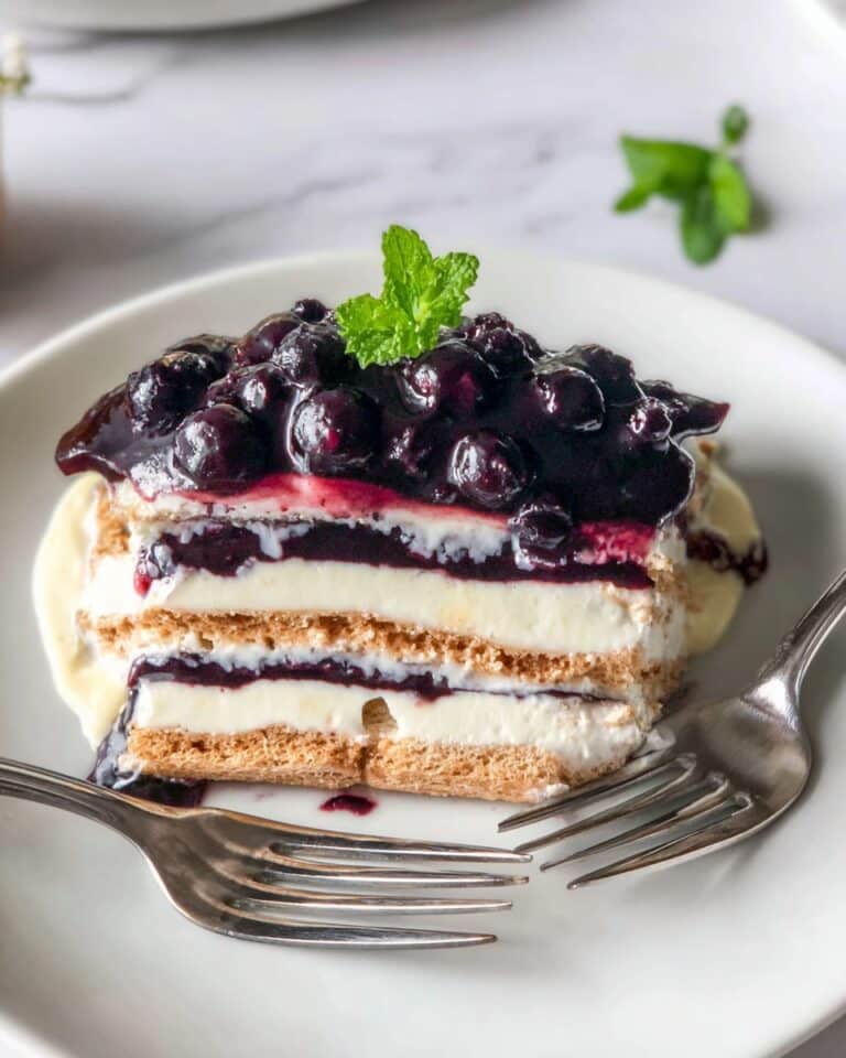 Blueberry Lemon Icebox Cake Recipe