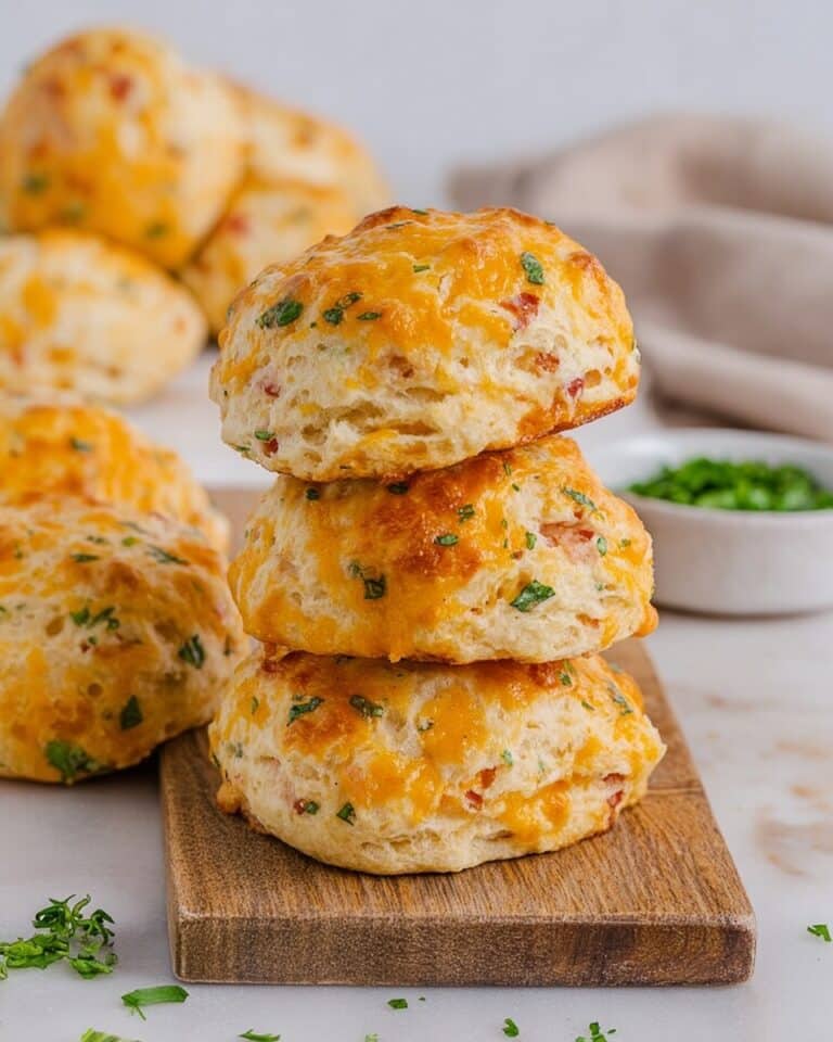 Protein Cheese and Ham Biscuits Recipe