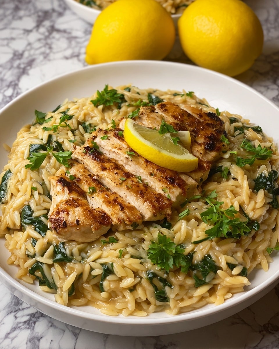 Creamy Lemon Chicken Orzo Recipe