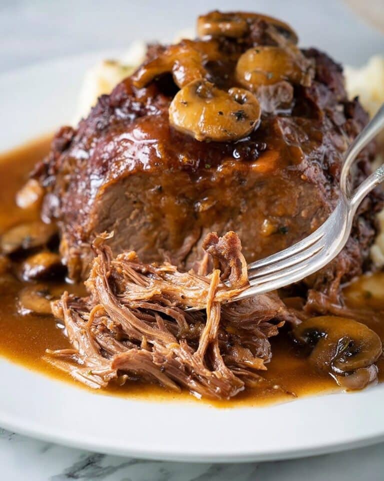 Creamy Mushroom Beef Chuck Roast Recipe