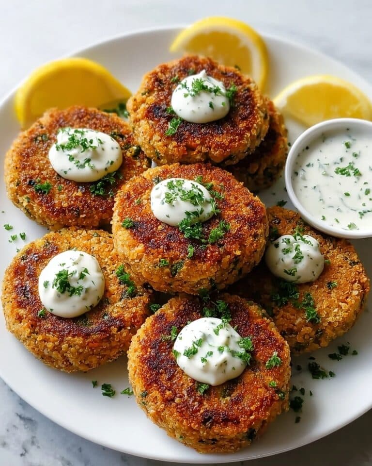 Ultimate Mediterranean Lemon Chickpea Patties with Yogurt Sauce Recipe