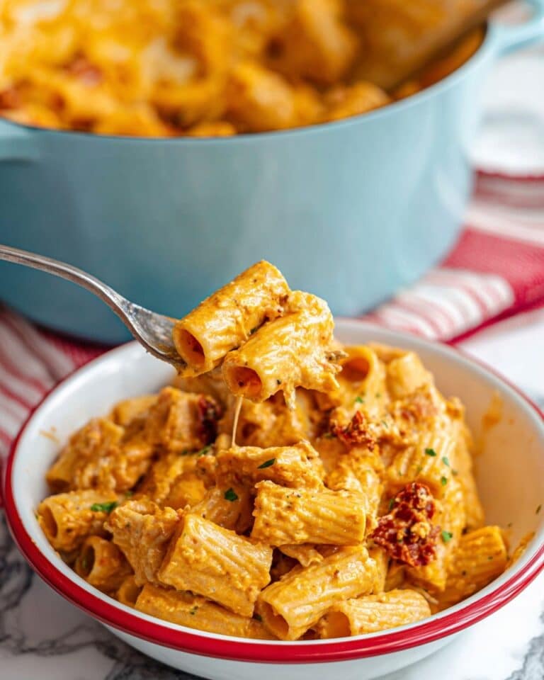 One-Pot Creamy Sausage Rigatoni Recipe