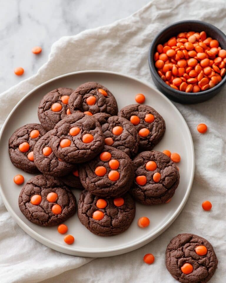 Dark Chocolate Halloween Cookies Recipe