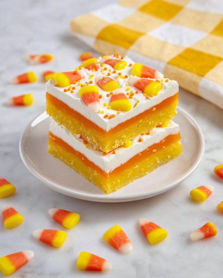Candy Corn Cookie Bars Recipe