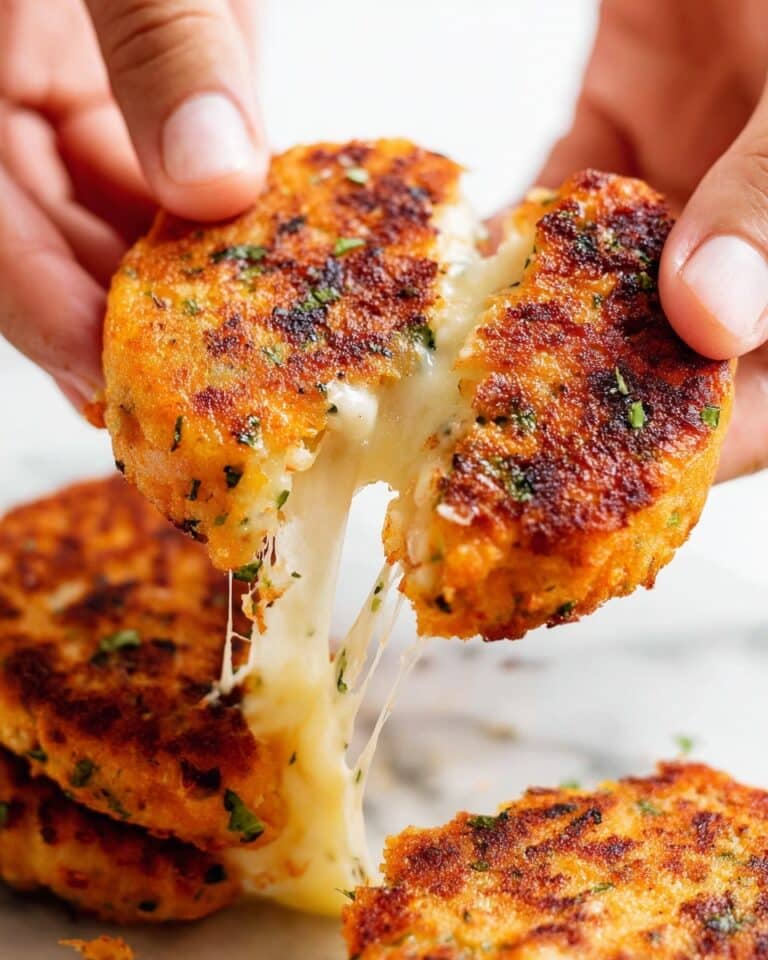 Cheesy Mashed Sweet Potato Cakes Recipe