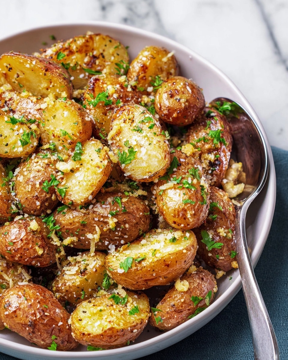 Parmesan Roasted Fingerling Potatoes Recipe - Recipe Image