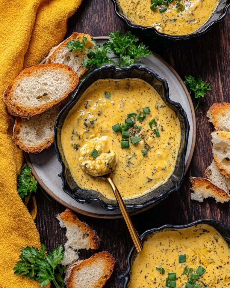 Hearty Cheddar Garlic Herb Potato Soup Recipe