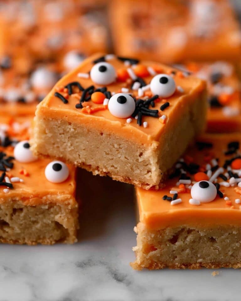 Spooky Halloween Sugar Cookie Bars Recipe