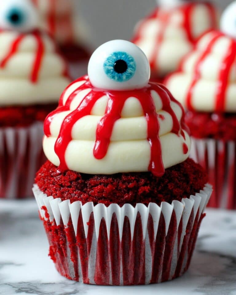 Bloody Eyeball Cupcakes Recipe