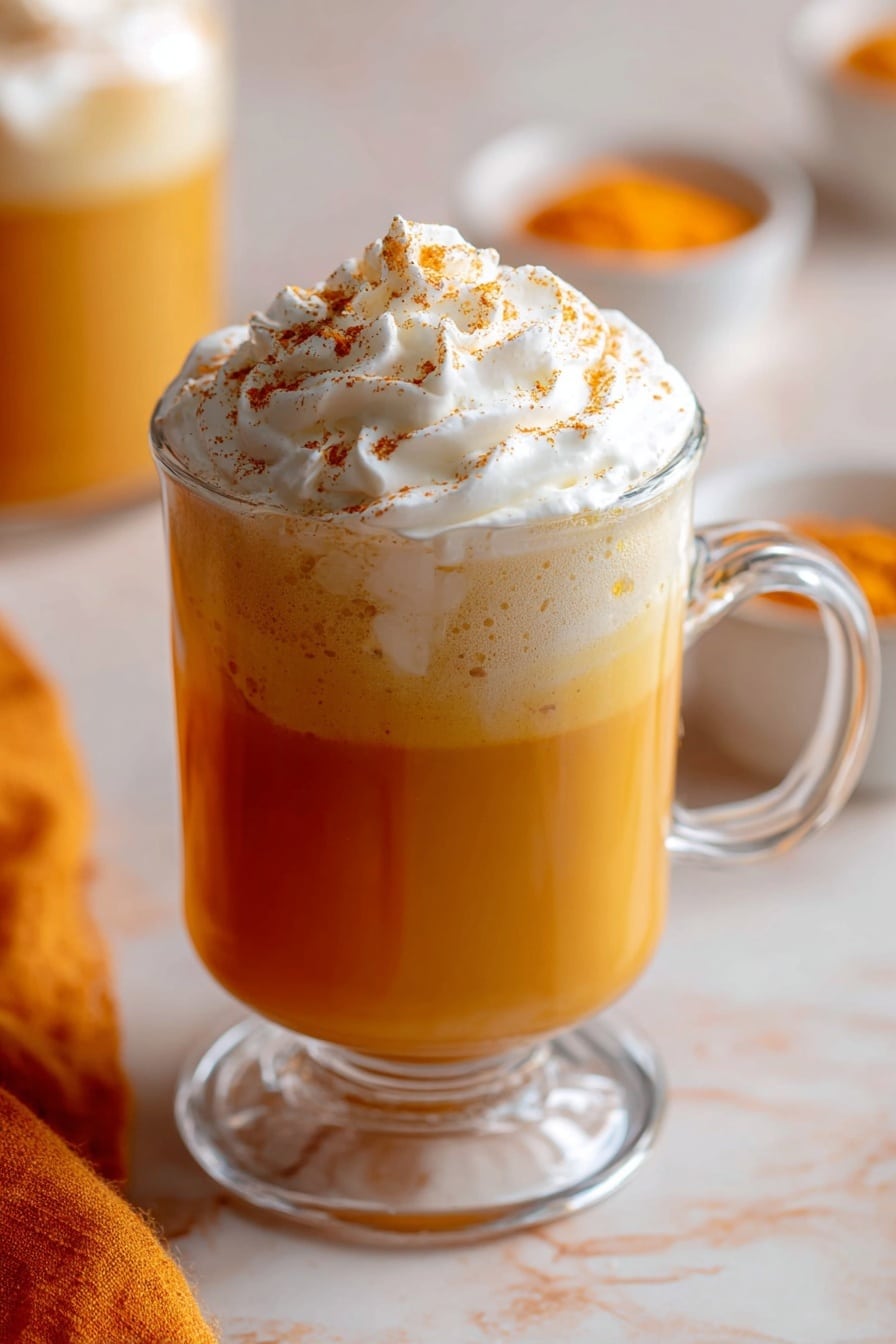 Vegan Pumpkin Spice Latte Recipe - Serving Suggestion