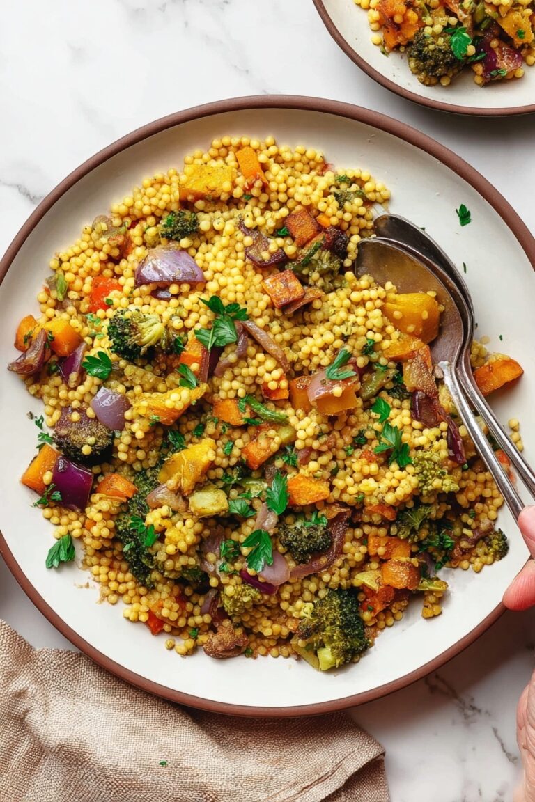 Roasted Pumpkin Couscous Salad with Cranberries and Pumpkin Seeds Recipe