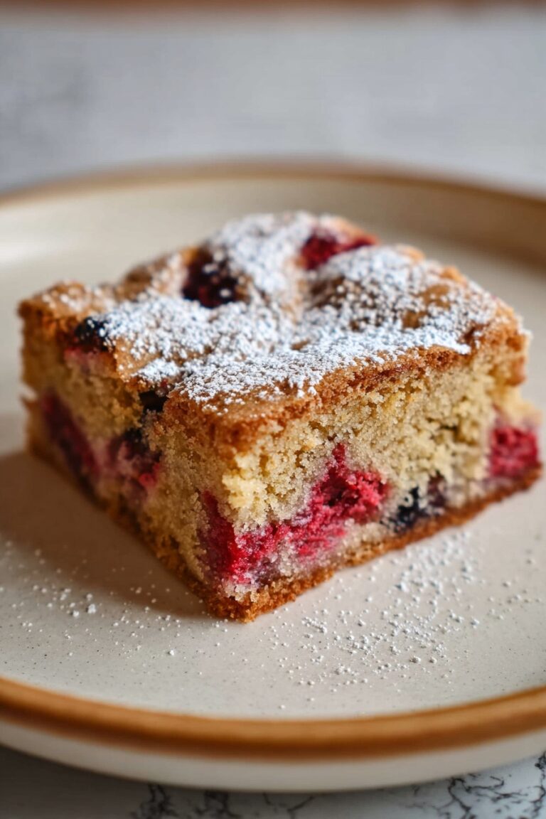 Berry Snack Cake (Paleo, Gluten-Free) Recipe