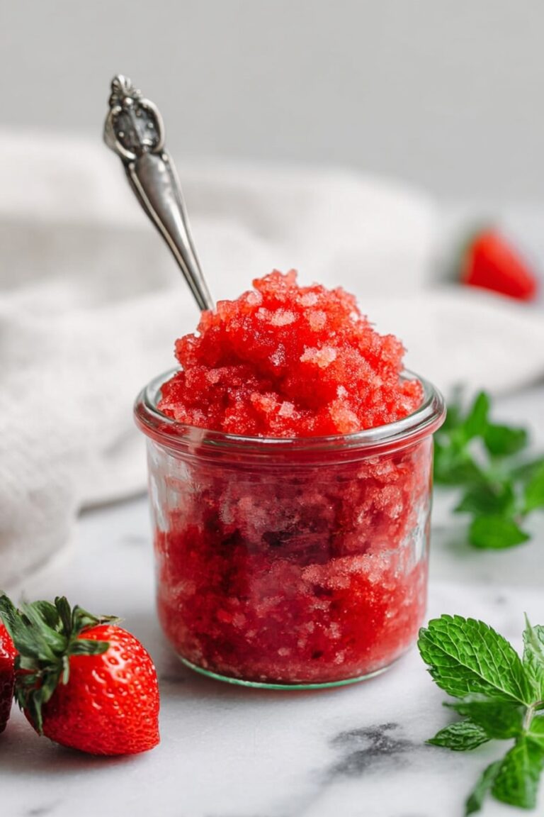 Strawberry Mint Sorbet Recipe