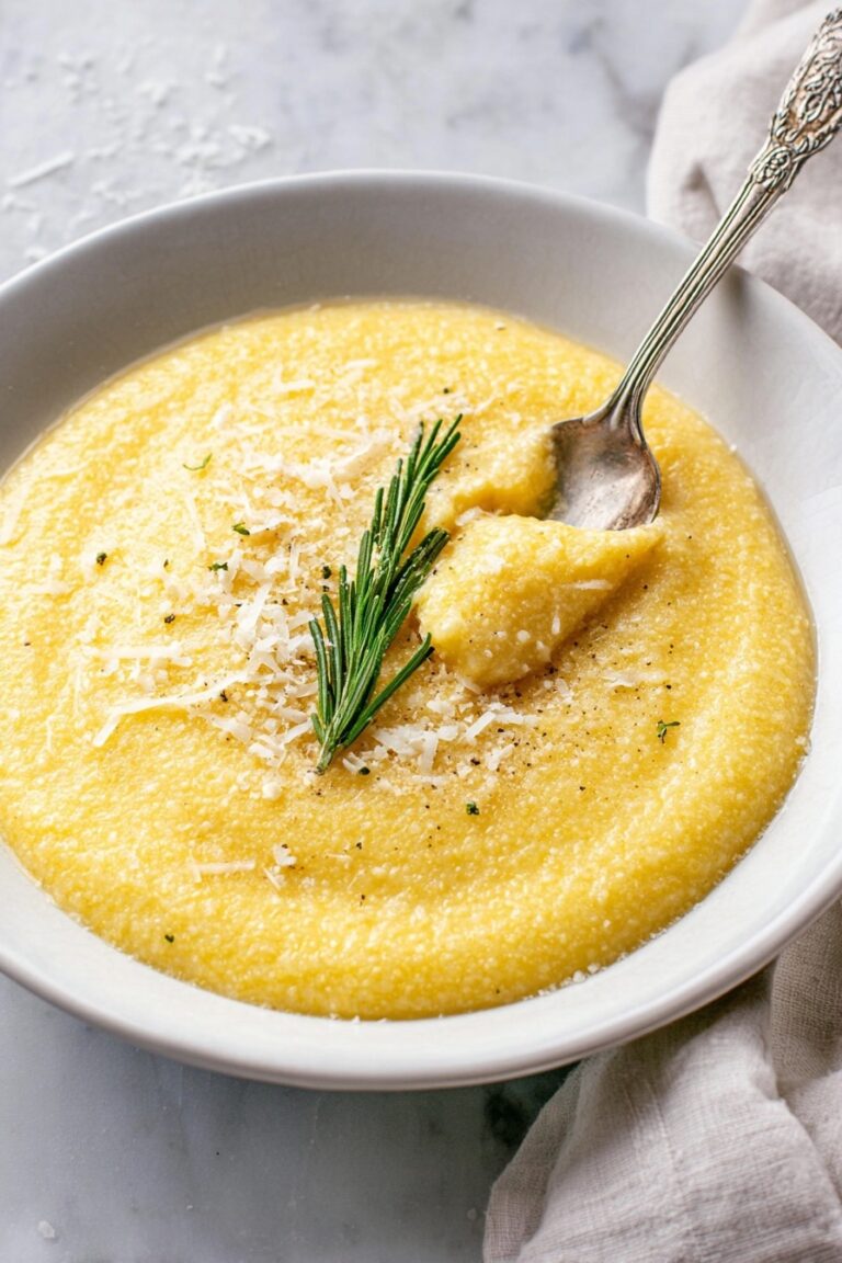 Creamy Parmesan Polenta with Rosemary Recipe