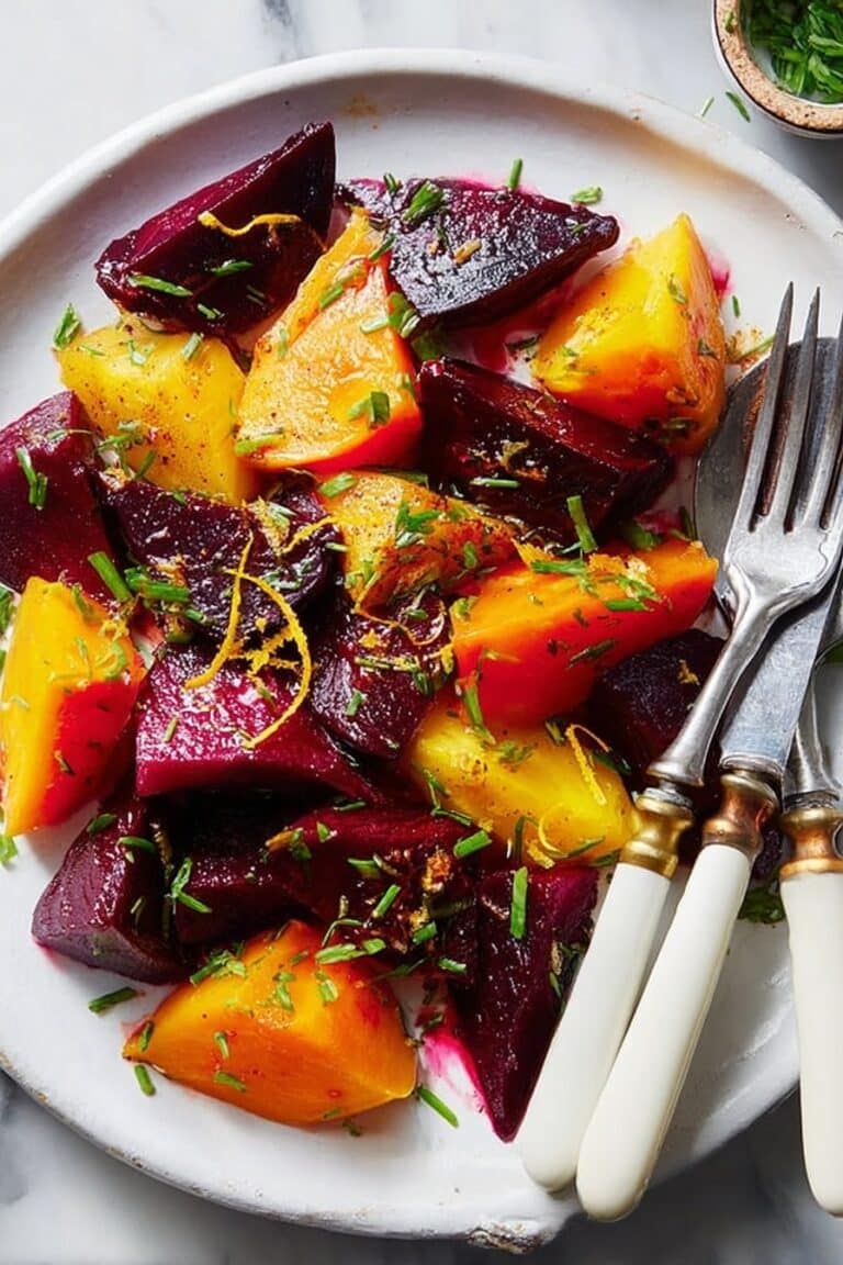 Roasted Beets with Olive Oil, Salt, and Pepper Recipe