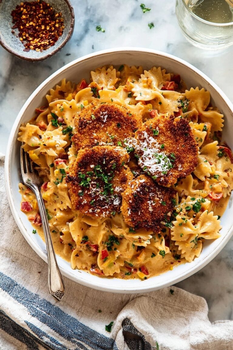 Southern Style Creamy Parmesan Chicken Pasta Recipe
