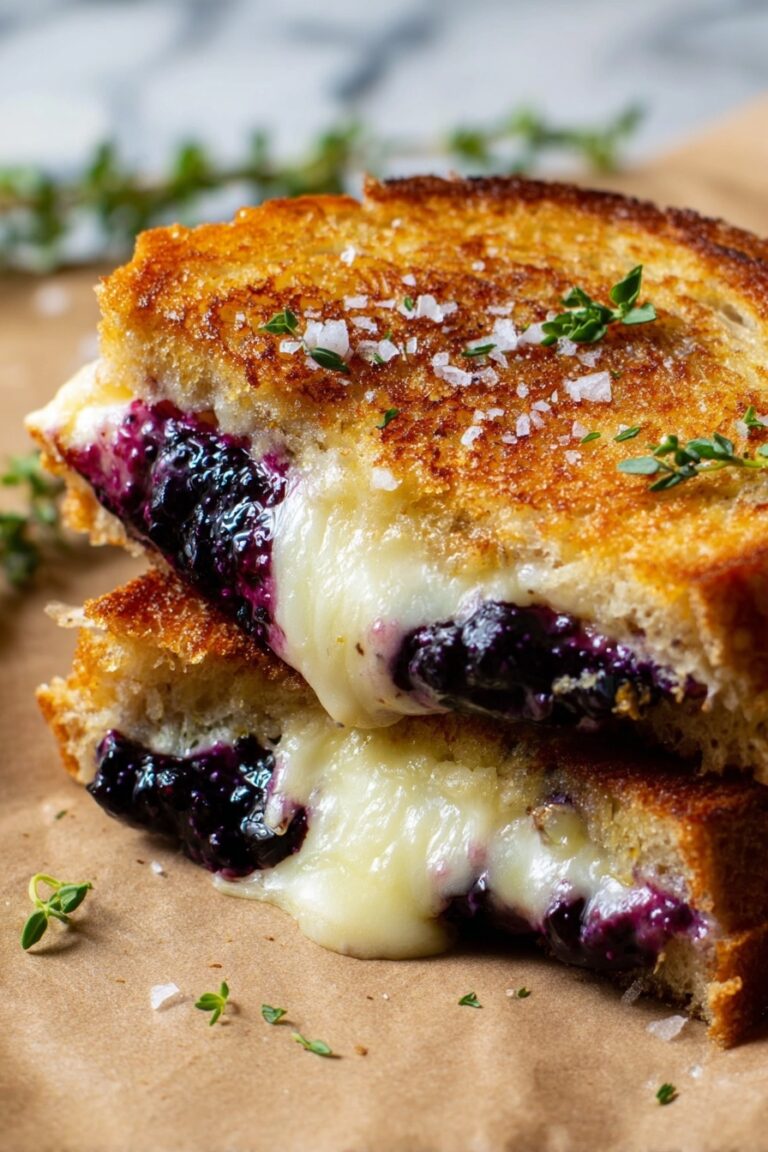 Blueberry White Cheddar Grilled Cheese Recipe
