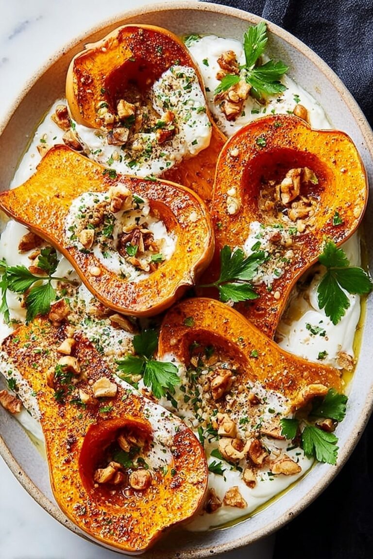 Roasted Honeynut Squash with Whipped Ricotta and Toasted Walnuts Recipe
