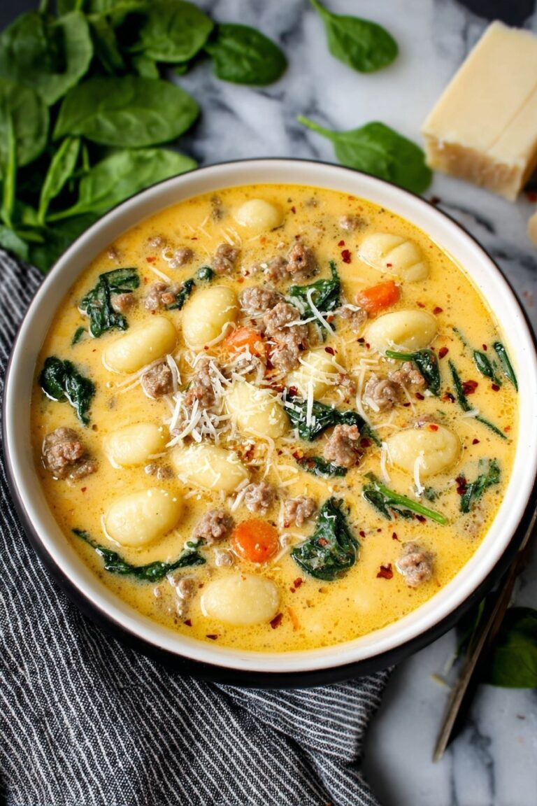 Creamy Italian Sausage Gnocchi Soup Recipe