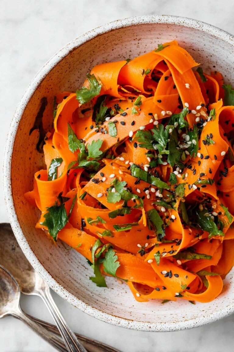 Raw Carrot Salad with Lemon-Mint Dressing Recipe