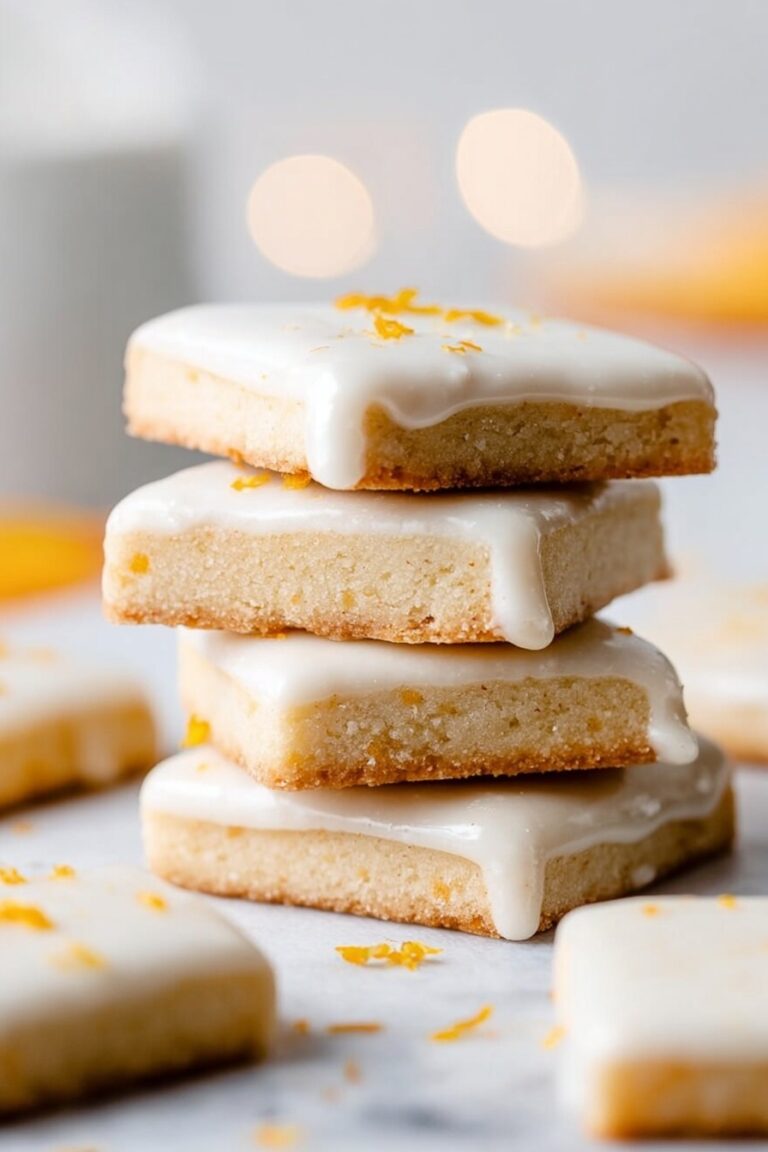 Cardamom Shortbread Cookies with Orange Glaze Recipe