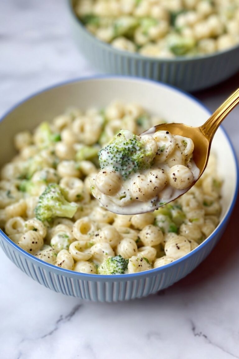 Creamy Broccoli Pasta with Cheesy Sauce Recipe
