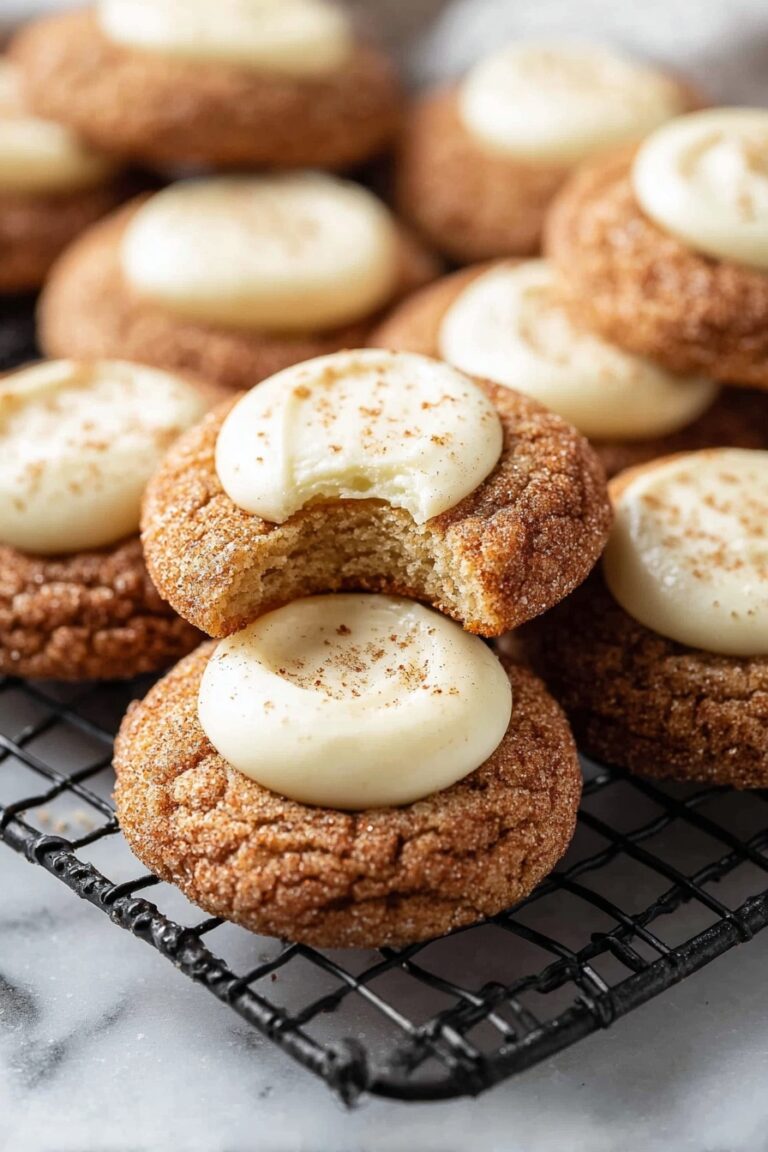 Eggnog Snickerdoodle Thumbprint Cookies Recipe