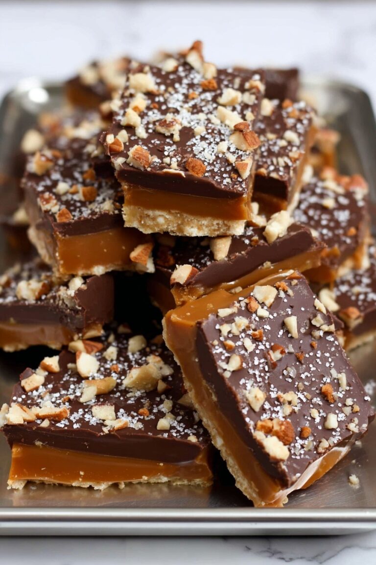 Homemade Toffee with Chocolate and Pecans Recipe