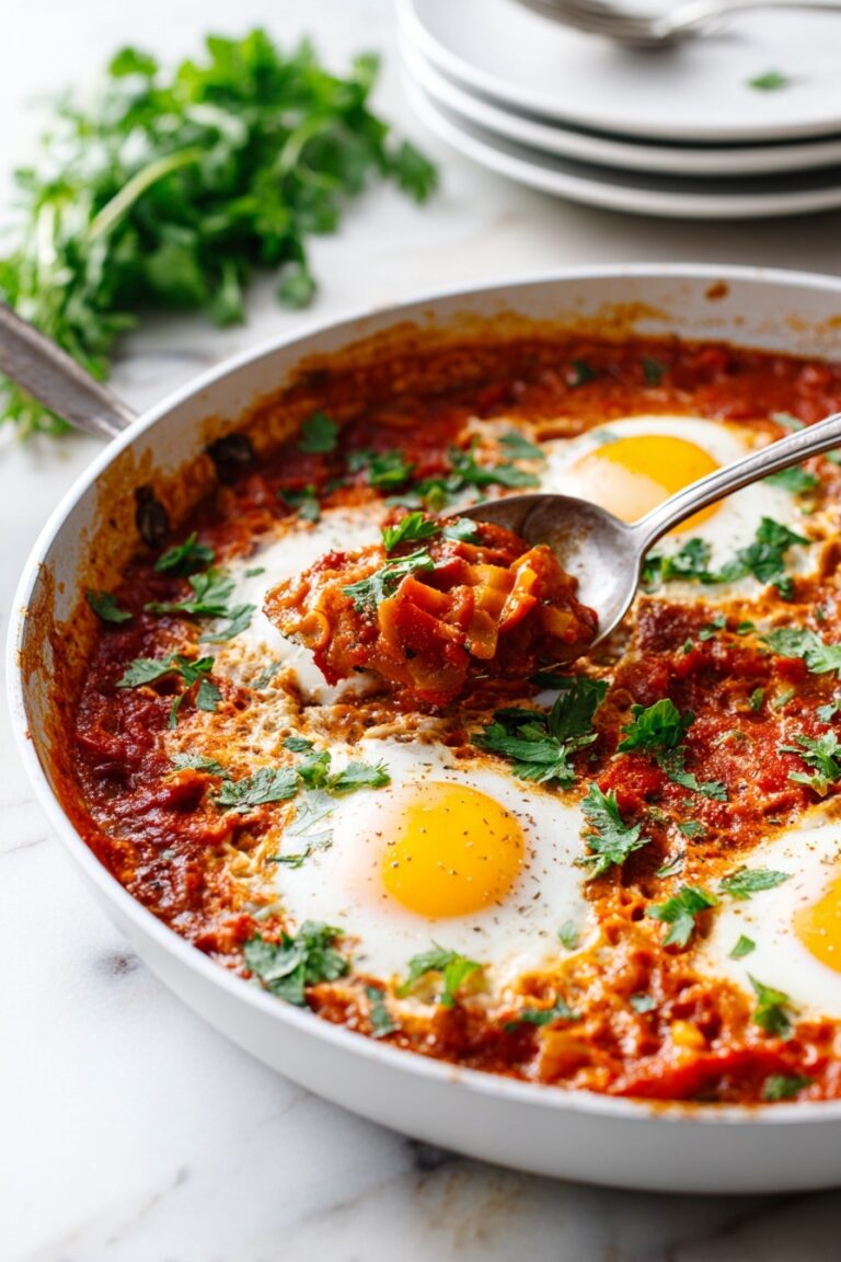Easy Shakshuka Recipe with Eggs Recipe