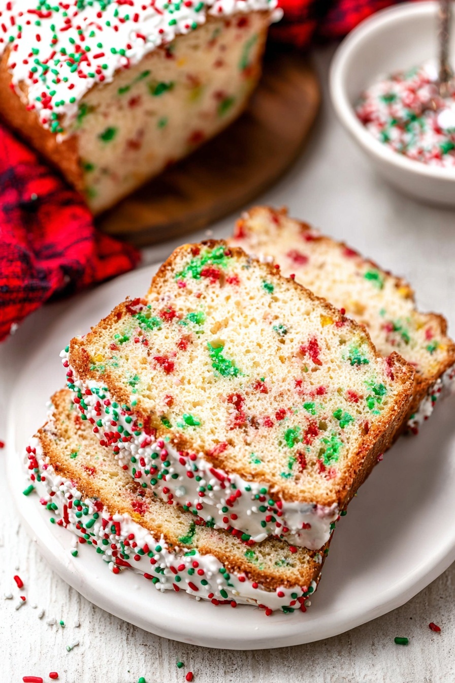 Christmas Sprinkles Bread Recipe - Serving Suggestion