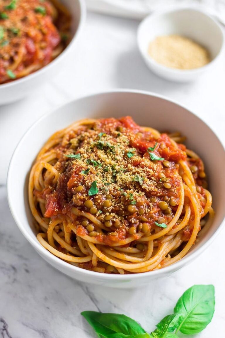 Instant Pot Lentil Spaghetti Recipe