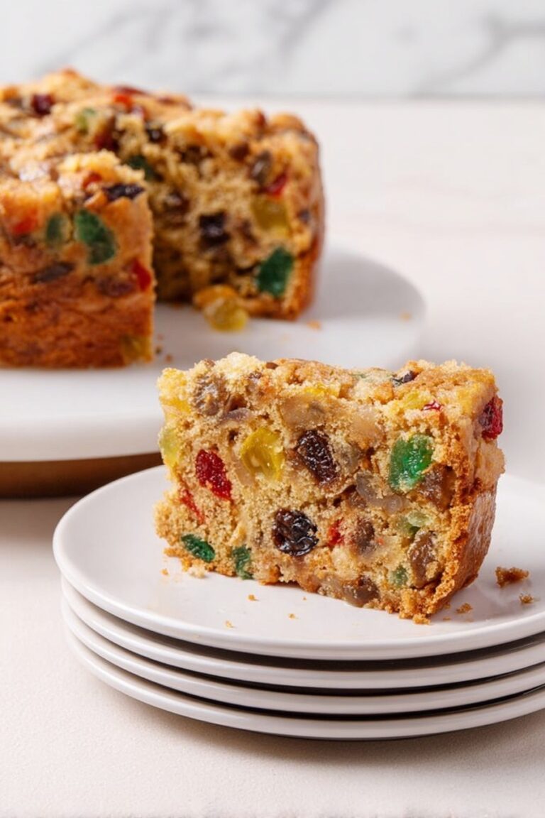 Easy Fruit Cake with Candied Fruits Recipe