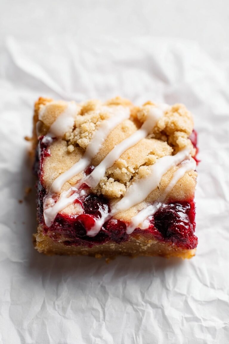 Cranberry Crumble Bars with Shortbread Recipe