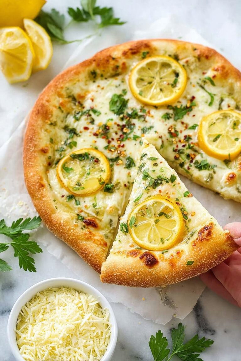 Lemon Mozzarella Pizza Recipe