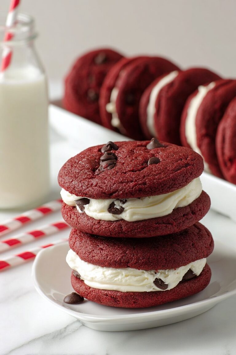 Red Velvet Cookie Sandwiches Recipe