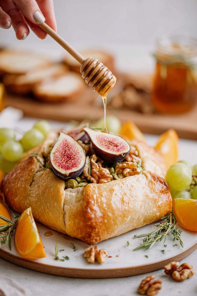 Baked Brie with Jam and Puff Pastry Recipe