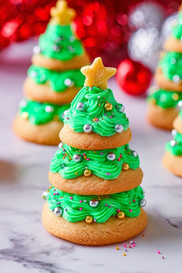 Christmas Tree Cookies with Buttercream Frosting Recipe
