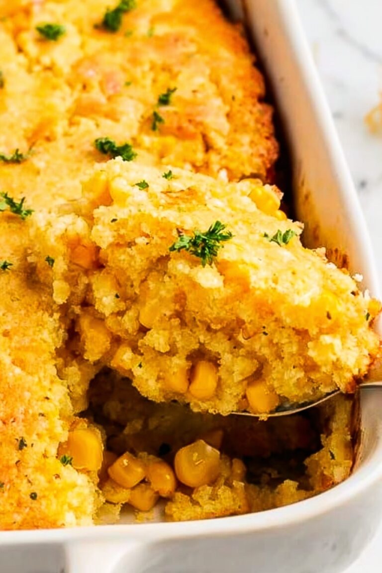 Creamy Cornbread Casserole Recipe