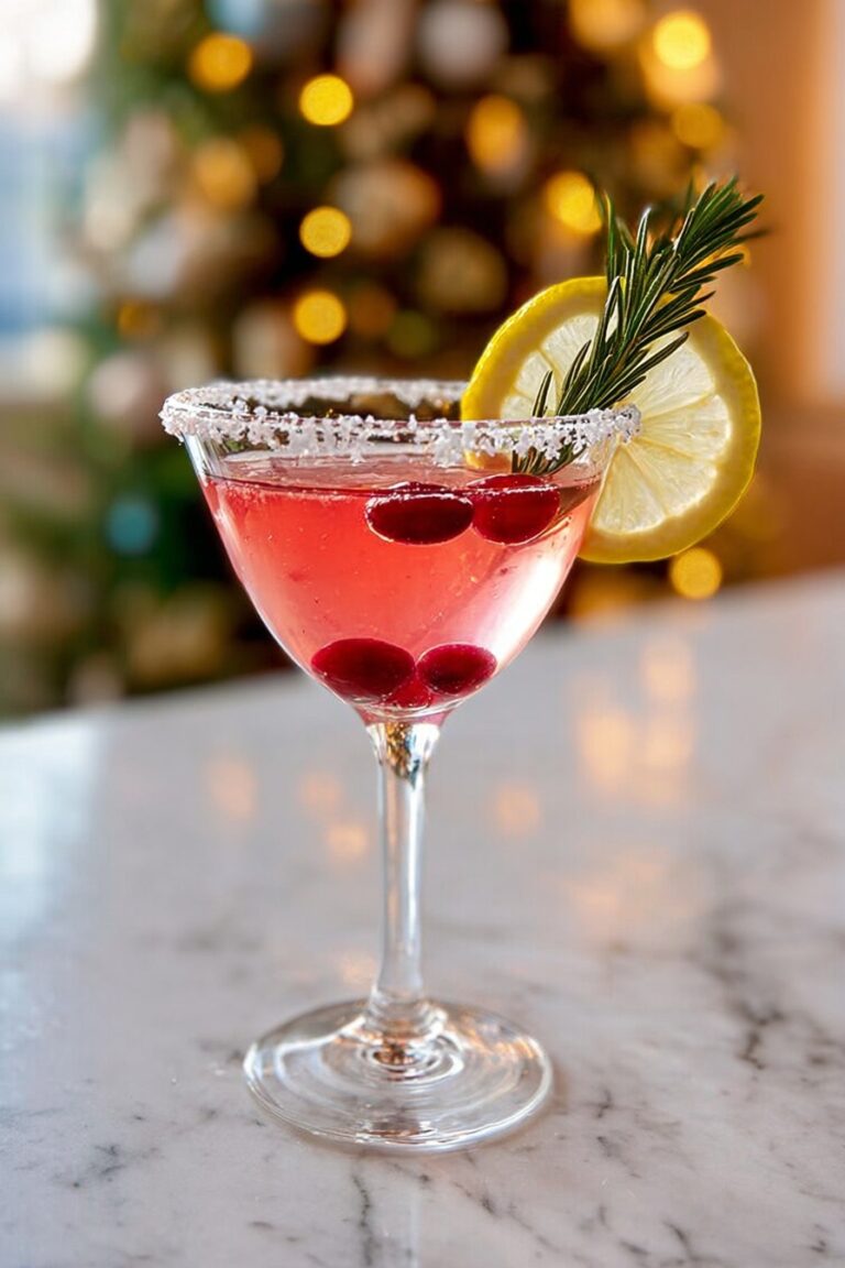 Festive Lemon Drop Cocktail Recipe